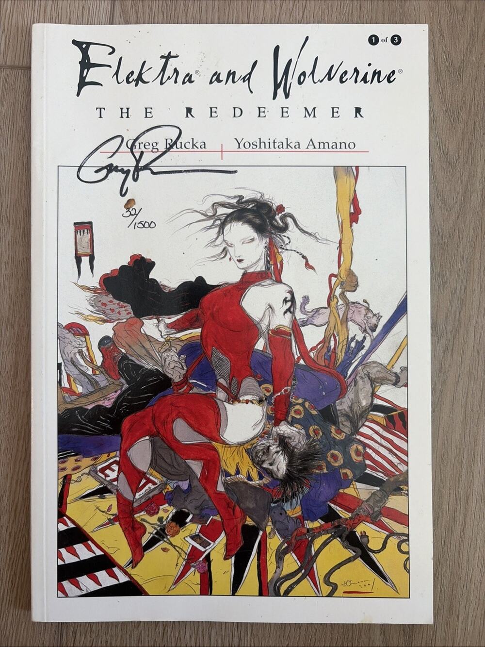 Elektra and Wolverine The Redeemer #1 Marvel Comics Signed By Author 32/100